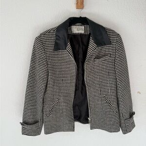 Vintage International Scene Houndstooth Jacket